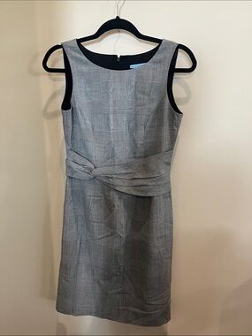 ANTONIO MELANI Gray Sheath Dress with Waist Twist